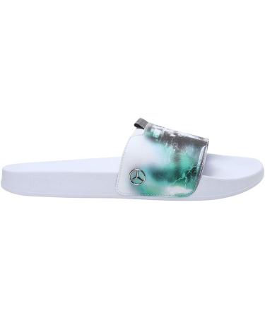 PUMA Unisex Mapf1 Graphic Leadcat FTR Slide Sandals 44.5 EU - Puma White/Spectra Green | International Shipping Available - Buy Online on GoSupps.com