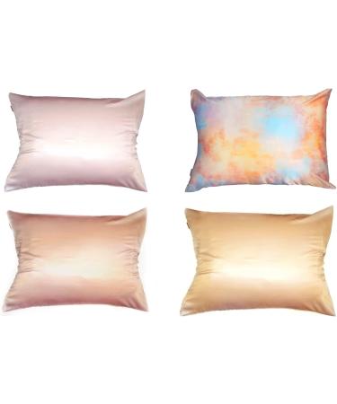 Satin Beauty Pillowcase with Zipper Closure - Smooth Hair & Skin, Anti-Acne, Anti-Wrinkle, Vegan Silk - Baby Pink - Buy Online on GoSupps.com