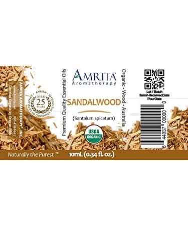 Organic Sandalwood Essential Oil 100% Pure Undiluted Santalum spicatum Australian Therapeutic Grade Premium Quality Aromatherapy Oil Tested & Verified 10ML 0.34 Fl Oz (Pack of 1) - Buy Online on GoSupps.com