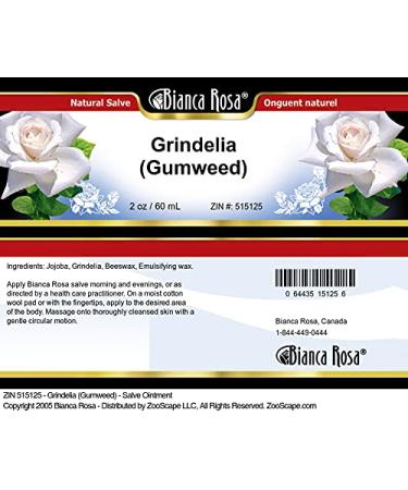 Bianca Rosa Grindelia (Gumweed) - Salve Ointment (2 oz ZIN: 515125) - 2 Pack - Buy Online on GoSupps.com