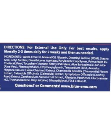 Blue Emu Muscle and Joint Deep Soothing Analgesic Cream 12oz - Fast Pain Relief - Buy Online on GoSupps.com