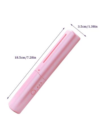 Portable Mini Hair Straightener Brush - Cordless USB Rechargeable 3 Adjustable Temperatures Anti-Scald All Hair Types | International Shipping - Buy Online on GoSupps.com