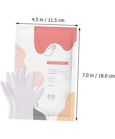 minkissy 2 Pairs Hand Hands Hydrating Gloves Hand Exfoliant Moisturizing Hand Moisturizing Hand Exfoliating White Non-Woven Fabric Exfoliating Set Moisten Hands 18X11.5cm - Buy Online on GoSupps.com