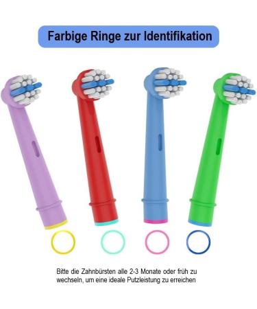 8er Frezahn Kids Attached Brushes for Oral-B Electric Toothbrush - Extra Soft Bristles for Sensitive Gums | Small Round Heads - Buy Online on GoSupps.com