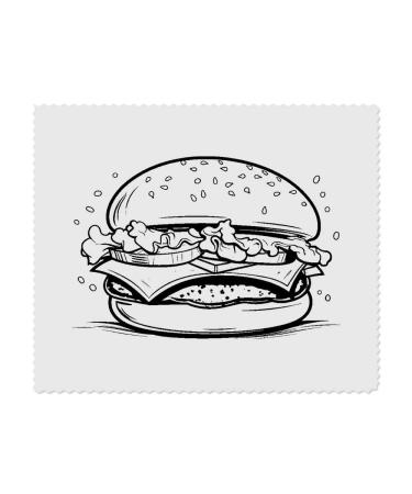 x 'Burger' Microfiber Lens/Eyeglass Cleaning Cloths (LC00021800)