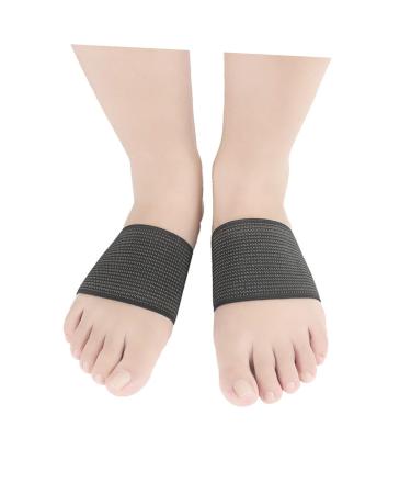 Healeved 1 Pair support wrap support sports adhesive tape men and women sole of foot L Black