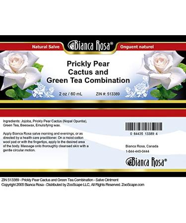 Bianca Rosa Prickly Pear Cactus and Green Tea Combination - Salve Ointment (2 oz ZIN: 513389) - 2 Pack - Buy Online on GoSupps.com