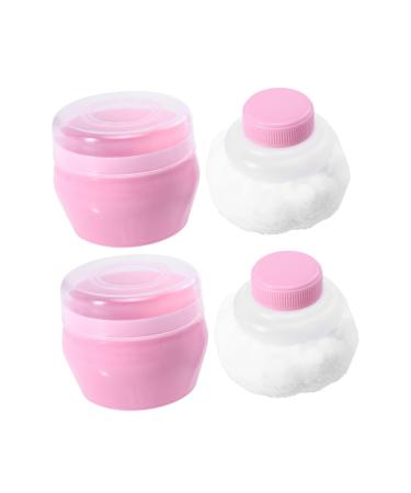 HAKIDZEL 2 Sets Baby Powder Puff For Toddler Face Powder Sponge Body Powder Case Powder Holder Child Cosmetic Down Cleaning Supplies