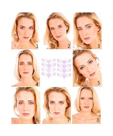 Encci Eyebrow Stencil Kit - 8 Styles | DIY Grooming Template with Handle Strap | Washable & Reusable | 9 Piece Set - Buy Online on GoSupps.com