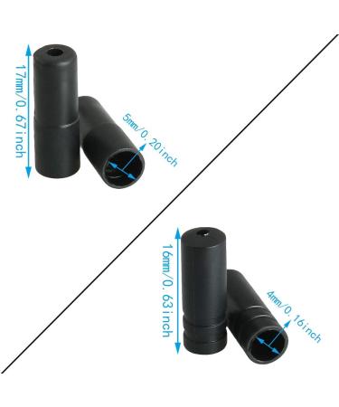200pcs Bicycle Brake Cable End Cap Set for MTB Road Bike Shift Brake - Black (4mm + 5mm) - Buy Online on GoSupps.com