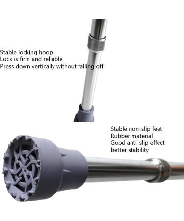 GHFTCCF Adult Crutches Medical Elbow Crutch Folding Aluminum Crutch Height Adjustable Telescopic Forearm Crutch Walking Crutch for Adult Youth Convenient Silver - Buy Online on GoSupps.com