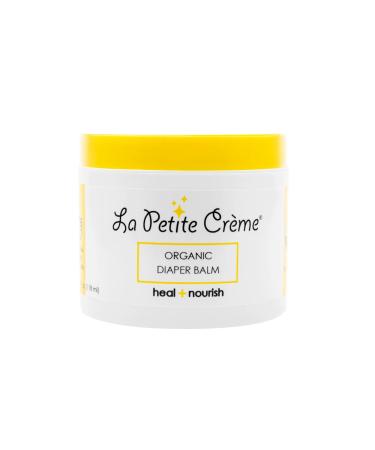 La Petite Creme French Organic Diaper Balm - Healing and Nourishing Diaper Cream - Gentle and Safe Baby Rash Balm with USDA Certified Organic Beeswax and Olive Oil - Baby Essentials for Newborn (4 oz) 4 Ounce (Pack of 1)