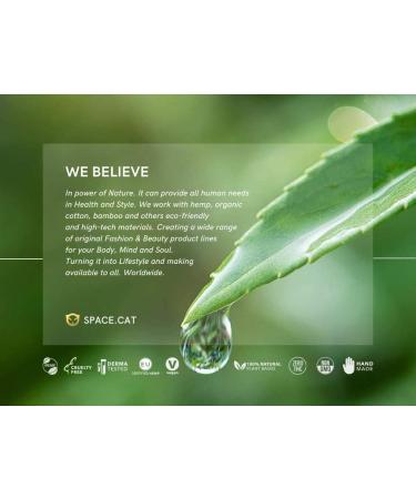 SPACE.CAT Gel Limpiador Facial 1mg Cbd Natural Y Saludable Ml Organic Cannabis 100% Jab n De Cara Desmaquillante Balsamo De Ca amo Vainilla Lim n Coco 50 Mililitro - Buy Online on GoSupps.com