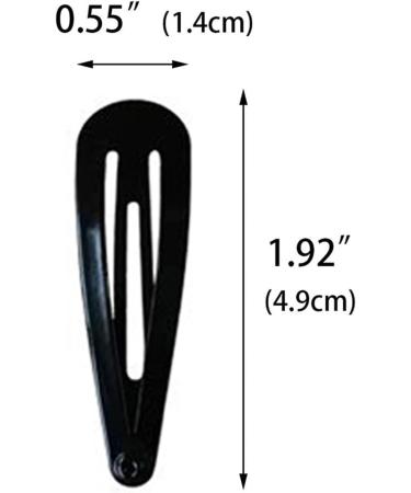 30 Pcs Black 5cm Barrettes Women Metal Snap Hair Clips Accessories Barrettes for Women Snap Hair Clips for Kids Teens Women - Buy Online on GoSupps.com