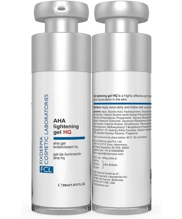 FCL 10% Glycolic Acid + 2% Alpha Arbutin AHA LIGHTENING GEL HQ Serum for Skin lightening | Cream for Dark Spot | AHA Serum for Men & Women | Paraben free - 1.01 FL. OZ - Buy Online on GoSupps.com