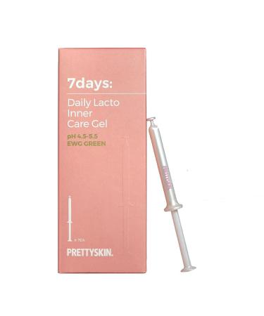 PS.PRETTYSKIN VEGAN Daily Lacto Feminine Inner Y-zone Care Gel Product (0.06oz.) x 7CT EWG Green Grade pH4.5-5.5