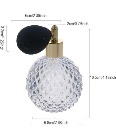 Leadigol Portable Perfume Mist Bottle Vintage Atomizer Spray Bottle 100ml Empty Refillable Perfume Refill Glass Bottle for Makeup Tool - Buy Online on GoSupps.com