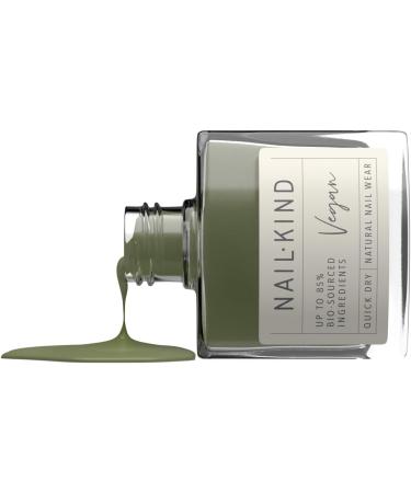 NAILKIND Green Daze Khaki Nail Polish - Vegan & Peta Certified - Long Lasting & Chip Resistant - 8ml - Buy Online on GoSupps.com