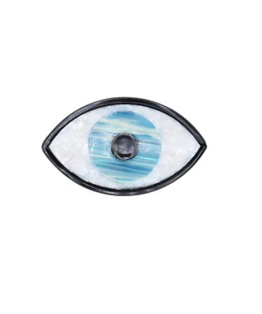 Evil Eye Hair Claw Clips for Women Cute Hair Catch Barrette Jaw Clamp Half Bun Hairpins for Thick Hair Hair Accessories for Women (Black)