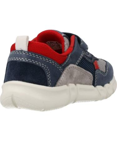 Geox Boy's B Flexyper Sneakers 4.5 UK - Navy Grey | Breathable Comfort - Buy Online on GoSupps.com