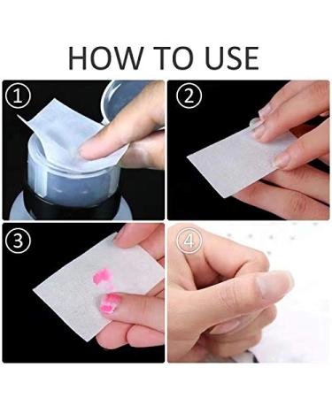 XILAZAB 1000 PCS Disposable Lint Free Nail Wipes - Premium Cotton Pads for Nail Polish Removal - Buy Online on GoSupps.com