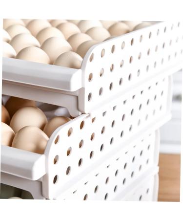 Artibetter Box 30 Egg Container Shelf Brackets Refrigerator Egg Bins Egg Storage Container Fridge Bin Food Cage As Shown 33X26.5X14.3cm - Buy Online on GoSupps.com
