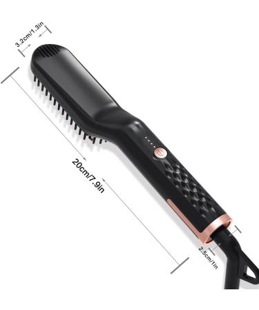Professional Beard Straightener for Men 3-in-1 Beard Straightening Beard Comb for Home & Travel Hair Straightener Brush for Men & Women - Buy Online on GoSupps.com