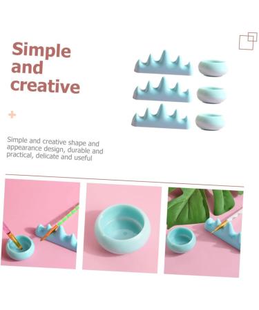 DOITOOL 2 Sets Nail Art Brush Cup Gel Nail Brush Nail Pens Wash Holder Shower Stool Make up Holder Nail Soaking Bowl Nail Brush Wash Holder Nail Brush Rest Plastic Washing Cups Paint Brush - Buy Online on GoSupps.com