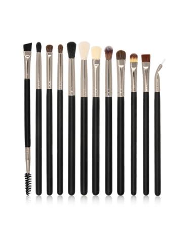DFHBFG 12 Eye Makeup Brushes Set Complete Eye Shadow Brushes Beauty Tools Eyeliner Nose Shadow Eyebrow 1 D