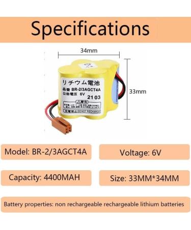 Buy 6 Pack BR-2/3AGCT4A 6V 4400mAh Replacement Battery for Panasonic FANUC A98L-0031-0025 | Fast International Shipping - Buy Online on GoSupps.com