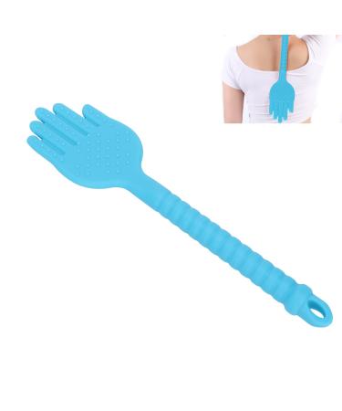 Body massage device silicone scraping patistick acupuncture-meridian ceiling hammer paddle body relaxation massage pat body massage patrk for neck-back and leg-waum-hip hip (blue)
