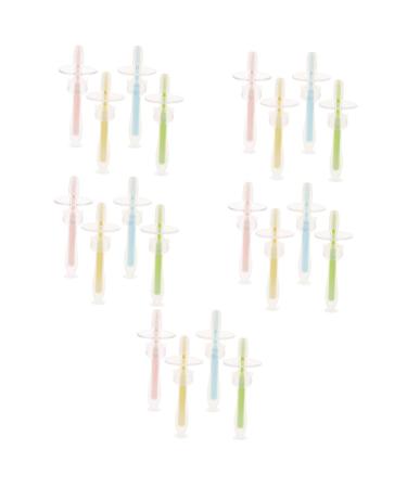 Minkissy 20 STK Baby toothbrush silicone toothbrush for babies tools for oral hygiene Baby mouth cleaner for newborn sucking tooth brush Sem