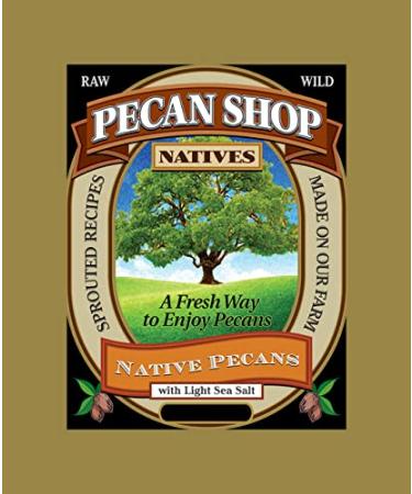 Sprouted 2 lb Raw Texas Native Pecans | Unsprayed & Wild-Harvested | Family Recipe Sea Salted | Direct Ship | 2 Pound Pack - Buy Online on GoSupps.com