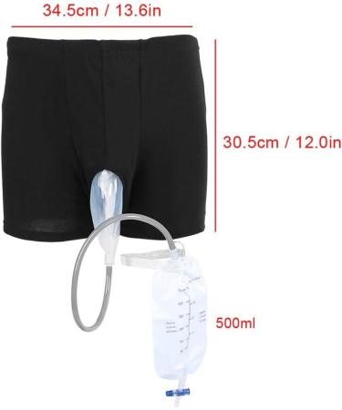 Urine Bag Incontinence Pants Silicone Adults Man Elderly Pee Bag Urinal Wearable Leak Proof Urinal System Urinary Drainage Stabilizatio Device Prevent Embarrassing for Men Elder (Size : Medium (69-9 Medium (69-92cm) - Buy Online on GoSupps.com