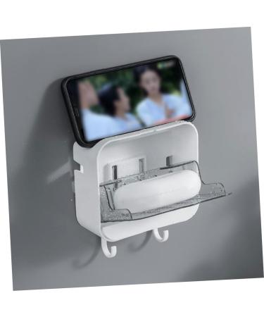 Ciieeo 3 Pcs Soap Dish with Lid Wall-mounted Soap Dish Soap Suction Cup Sponge Dish Soap Drying Holder Soap Holder Dish Drainage Soap Case Sink Soap Holder Drying Rack Take a Bath White - Buy Online on GoSupps.com