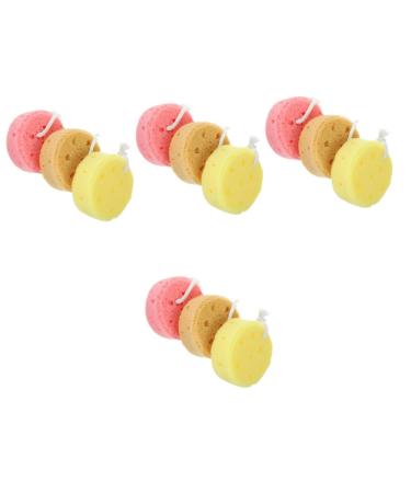 FRCOLOR 12 Pieces Bath Sponge Exfoliating Sponge Bathroom Shower Sponge Pink Sponges Spa Scrub Cleaning Sponges Scrubbing Sponge Bath Ball Body Miss