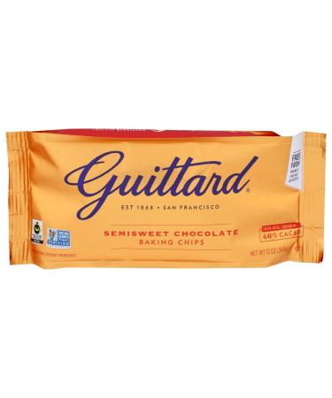 Guittard Baking Chips, Semi Sweet Chocolate, 12 oz