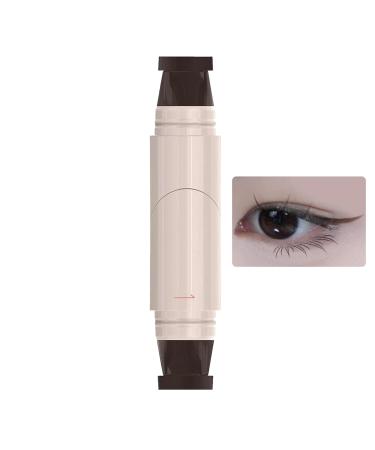 Eye Liner Stamp Pen - Eye Liner Stamps Stencil | Double-headed Waterproof Long Lasting Liner Pencil Pen for Easy Makeup Cosmetics Women Eyebrow Shaping