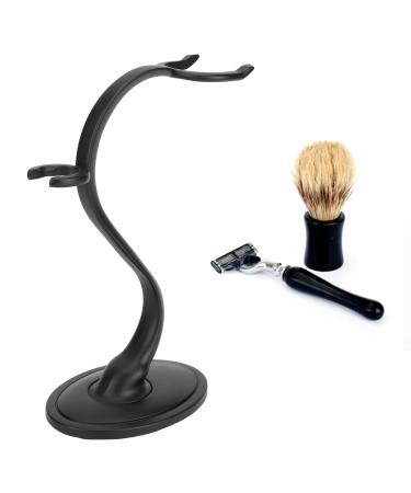 Universal Shaving Razor and Brush Stand - Modern Alloy Holder for Safety Razor & Shave Brush Storage - Buy Online on GoSupps.com