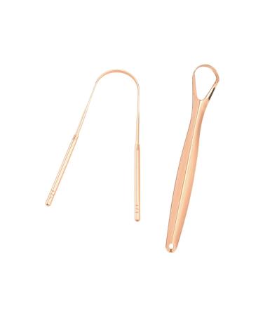 2-Piece Tongue Scraper Set for Fresh Breath | Gold Mouth Care Tools - Shop Internationally - Buy Online on GoSupps.com