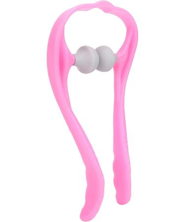 Verdant Touch Roller Neck Massage Tool | Handheld Trigger Point Neck & Shoulder Self Massager - Pink - Buy Online on GoSupps.com