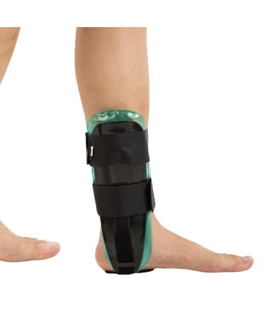 Jewlri Air & Gel Ankle Brace Stirrup Ankle Splint Adjustable Rigid Ankle Brace Stabilizer with Air & Gel Cold Pads for Sprains Tendonitis Cold Compress