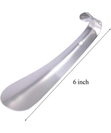 Portable Travel Shoe Horn - 6 Inch Stainless Steel Shoehorn for Men and Women - Buy Online on GoSupps.com