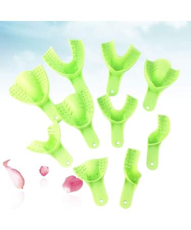 Healifty Dental Disposable Impression Trays (10pcs Light Green) - Best Quality for Accurate Impressions | Fast International Shipping - Buy Online on GoSupps.com