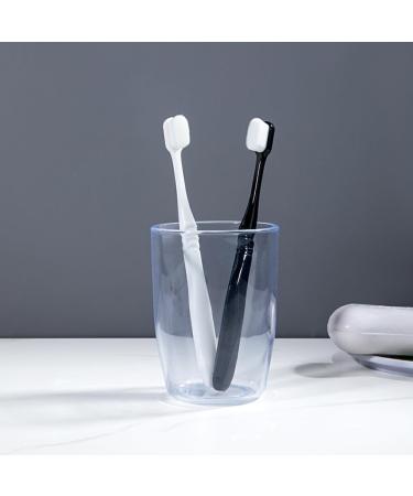 lmoikesz Hairy Toothbrush - Premium Oral Care Tool | Travel-Friendly Bath Accessories for Adults | White - Buy Online on GoSupps.com