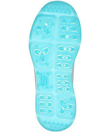 Skechers Women's Go Golf Elite 5 Arch Fit Waterproof Golf Shoes - Gray Turquoise - EU 38.5 - International Shipping Available - Buy Online on GoSupps.com