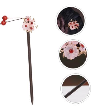 DOITOOL 1pc Flower Bead Hairpin Ancient Hair Sticks Hair Accessories Vintage Style Hair Clasp Hanfu Hair Stick Hair Pin Updo Hair Clasp Wooden Woman Palace Pearl Hairpin - Buy Online on GoSupps.com