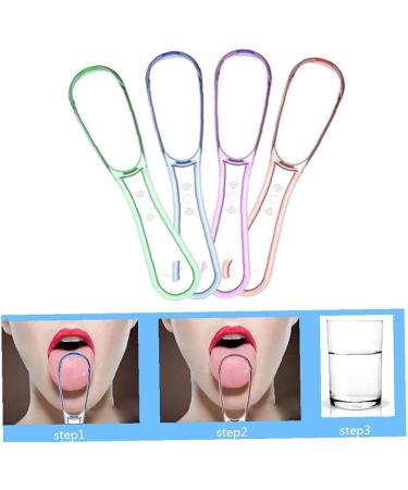 TOSSPER 5pcs Tongue Scraper Set | Fresh Breath Tongue Cleaner Brush for Optimal Oral Care | Random Colors - International Shipping Available - Buy Online on GoSupps.com