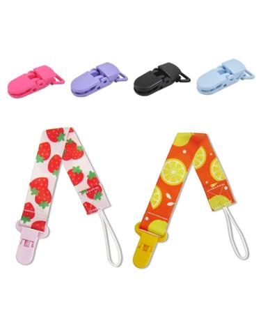 50-Pack Colorful Baby Pacifier Clips & Strips - Hossesta Durable Dummy Holders for Safe & Secure Pacifier Storage - Buy Online on GoSupps.com