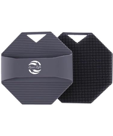 Exfoliating Silicone Body Scrubber for Men & Women | Reusable Comfortable & Easy Hanging Storage | Tan Grey Pink Options - Buy Online on GoSupps.com